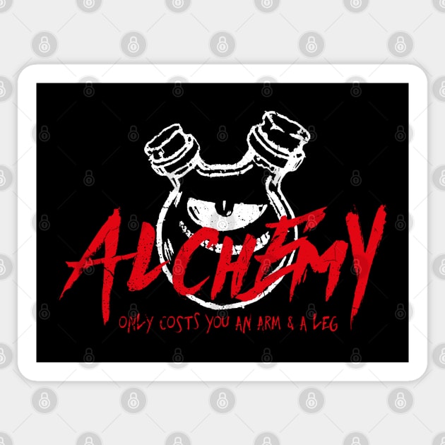 Alchemy Only Costs You an Arm & a Leg Sticker by Hataka